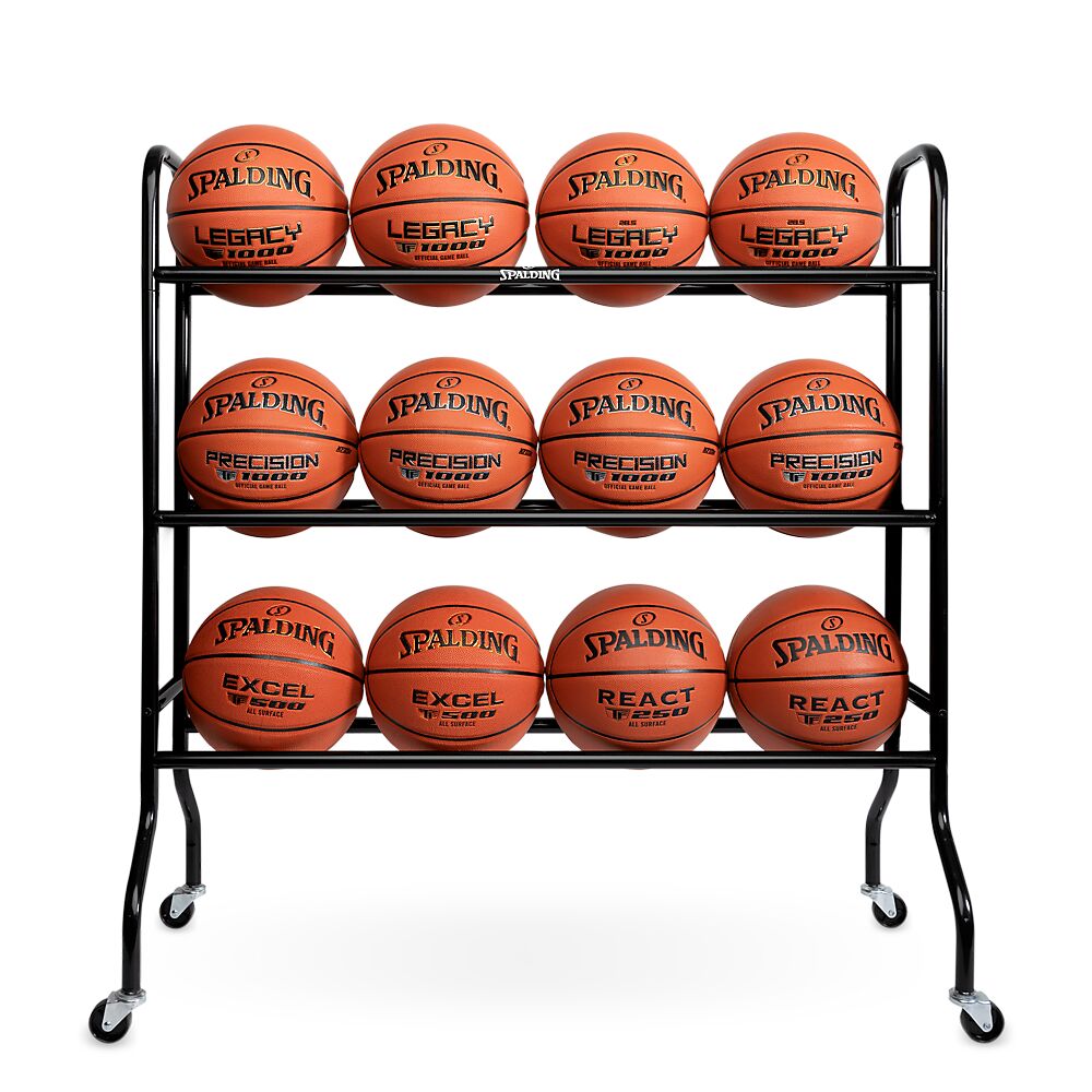 Spalding Ball Rack | Basketball Storage Rack (12 Balls)