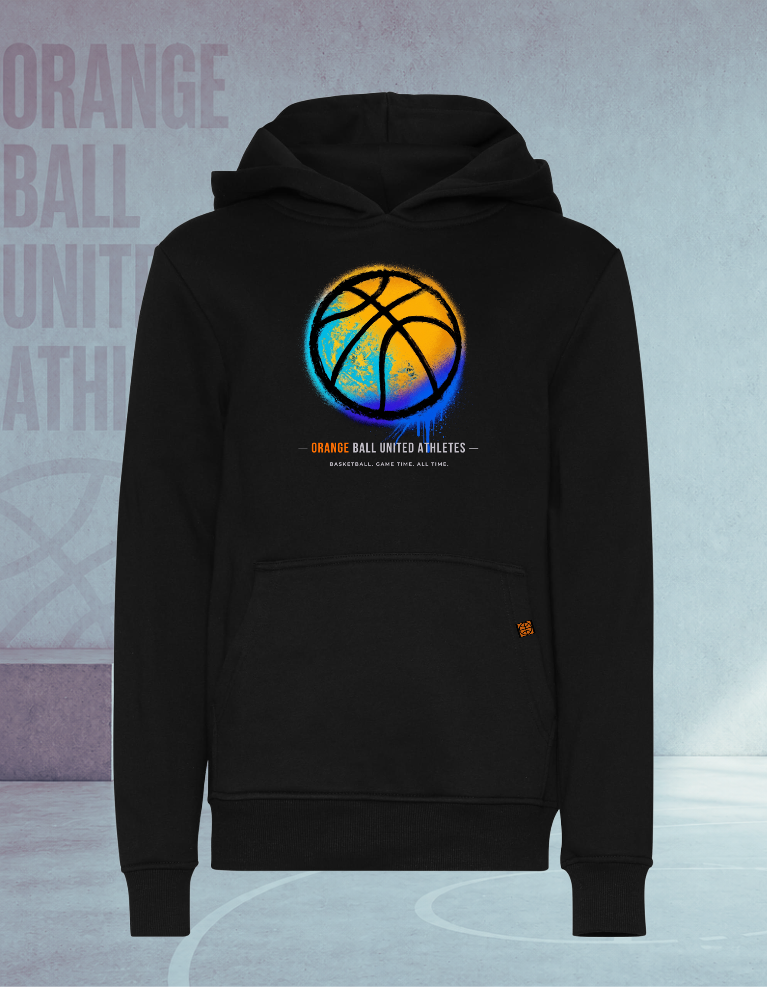Kids Basketball Hoodie | Graffiti Ball