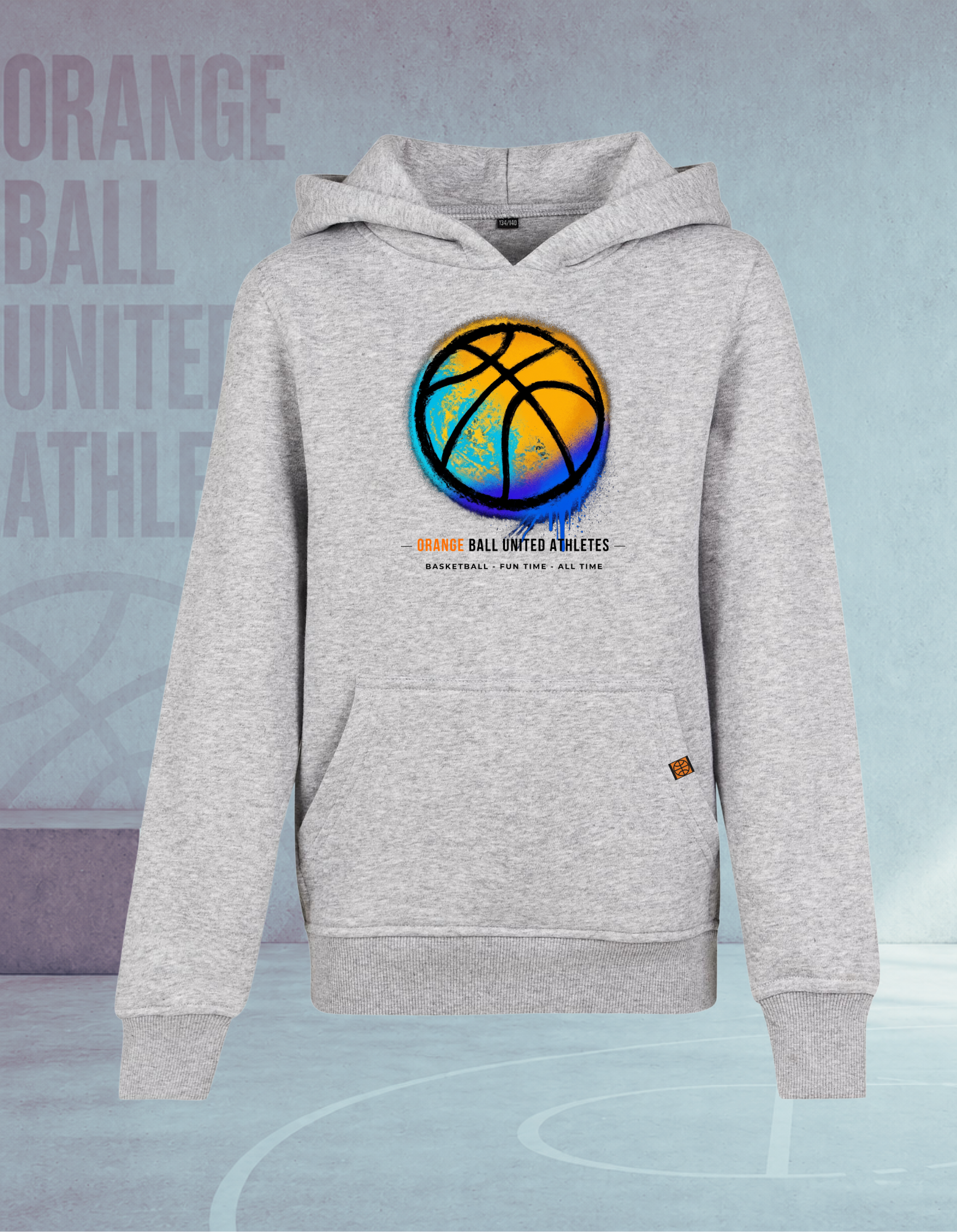 Kids Basketball Hoodie | Graffiti Ball