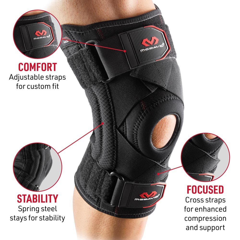 McDavid Knee Support Brace With Stays And Cross Straps [425]