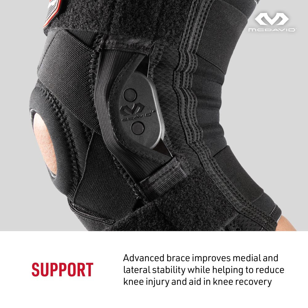 McDavid Knee Brace With Polycentric Hinges And Cross Straps [429X]