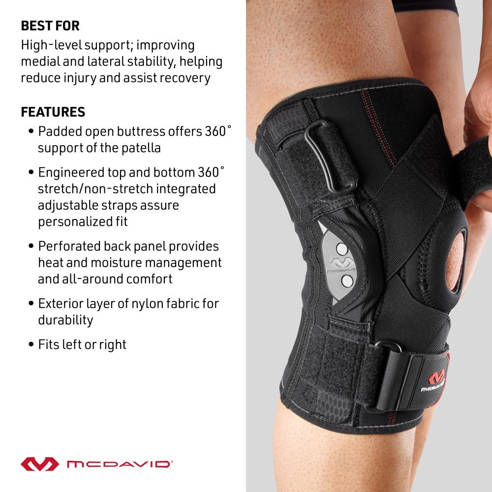 McDavid Knee Brace With Polycentric Hinges And Cross Straps [429X]