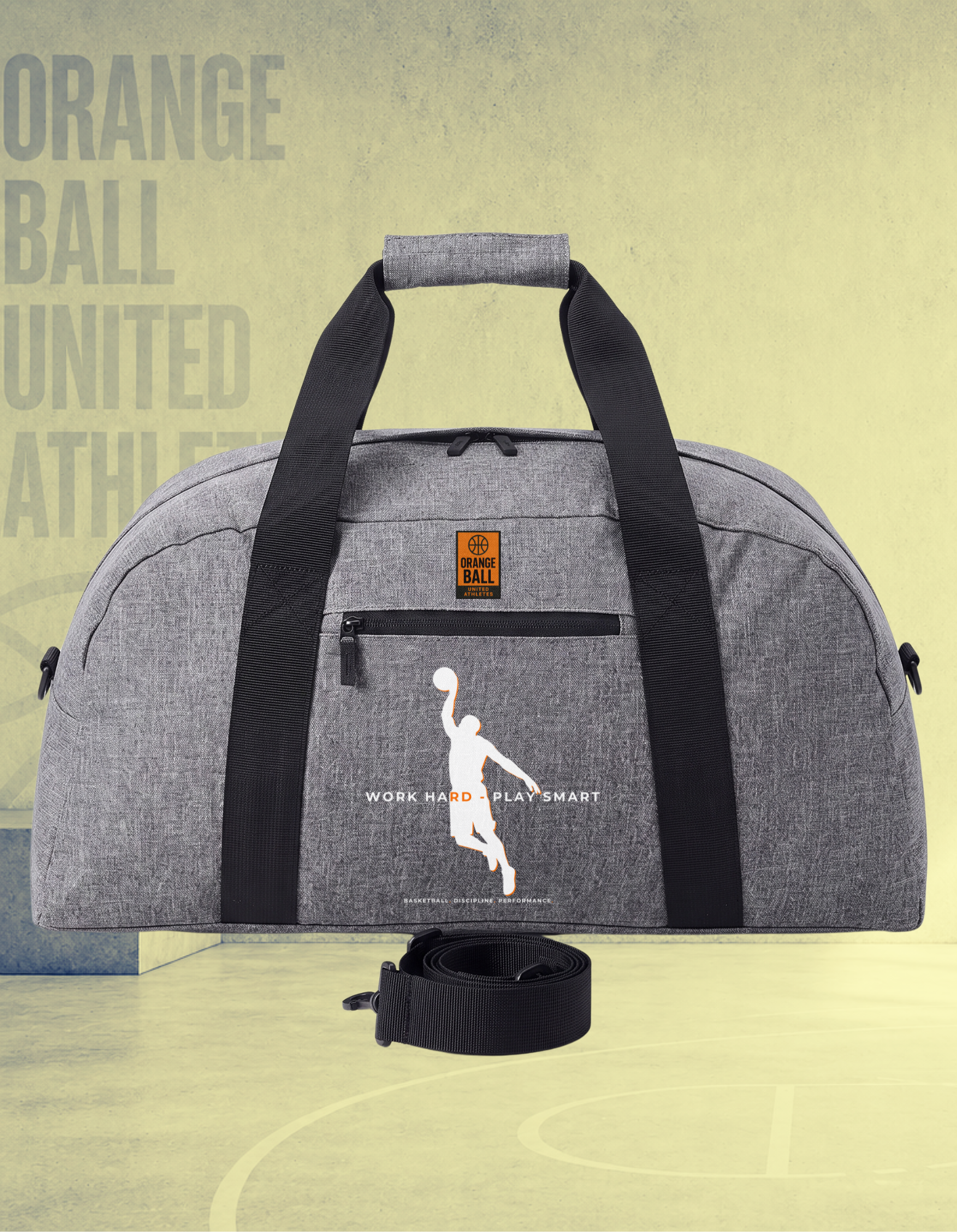 Basketball Sports Duffel Bag Large (48L) | Work Hard – Play Smart | OBUA