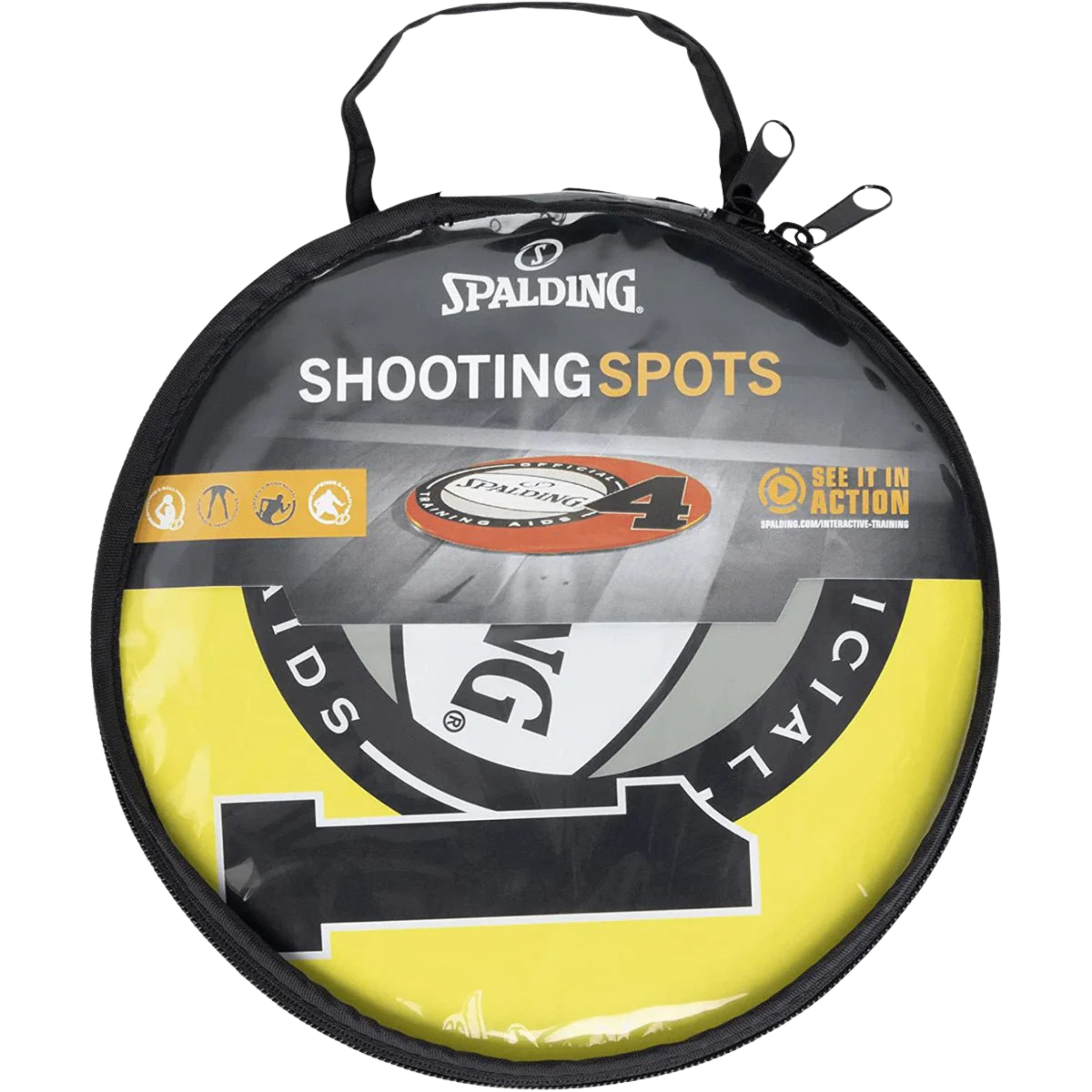 Spalding Shooting Spots Set | Basketball Training Markers (5 Pieces)