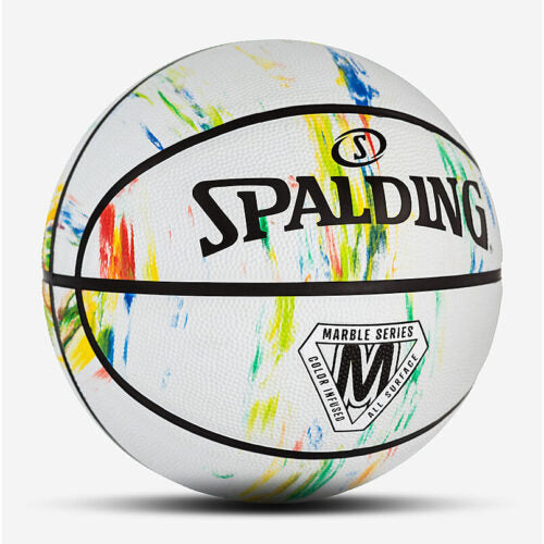 Spalding Marble Series Basketball White | Outdoor Basketball | Size 5
