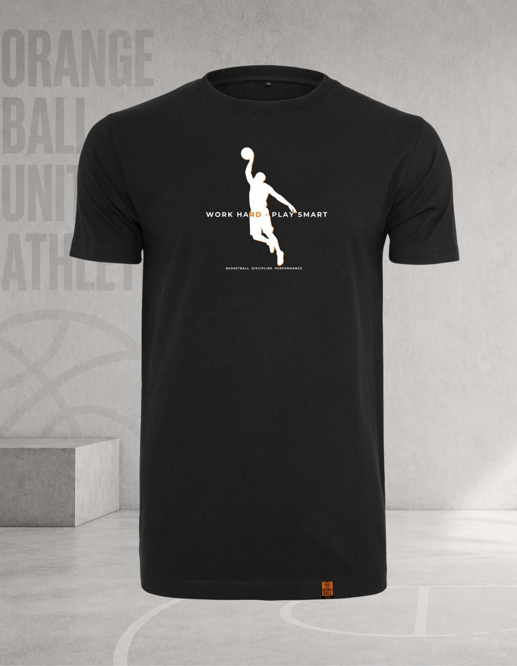 Men’s Basketball T-Shirt | Work Hard – Play Smart v.2