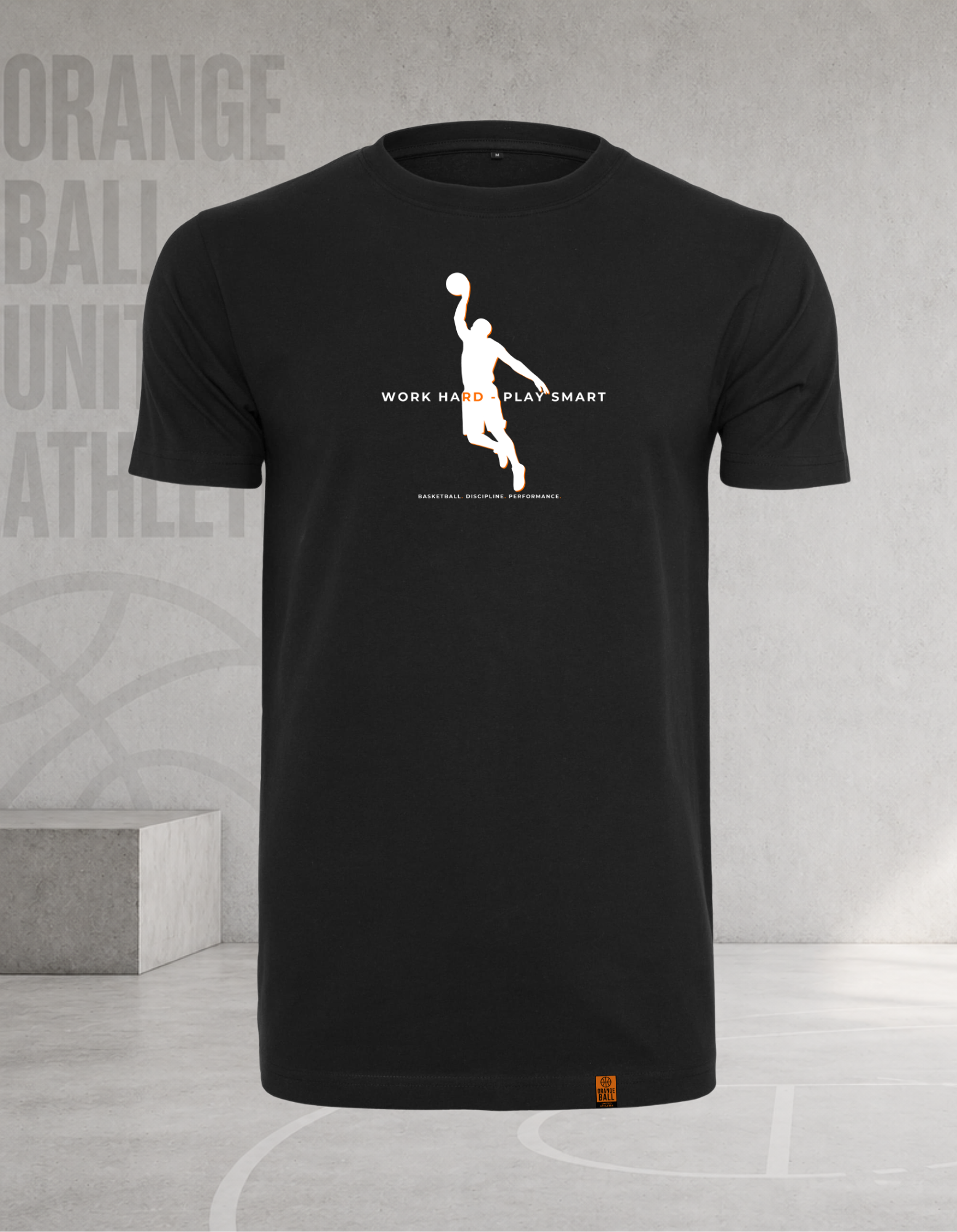 Men’s Basketball T-Shirt | Work Hard – Play Smart v.2