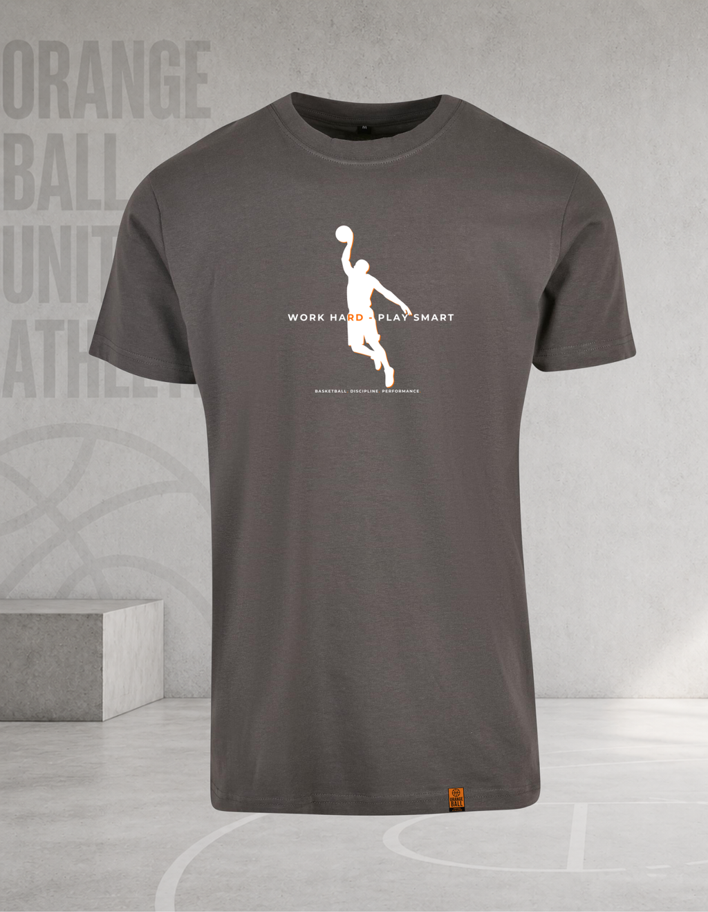 Men’s Basketball T-Shirt | Work Hard – Play Smart v.2