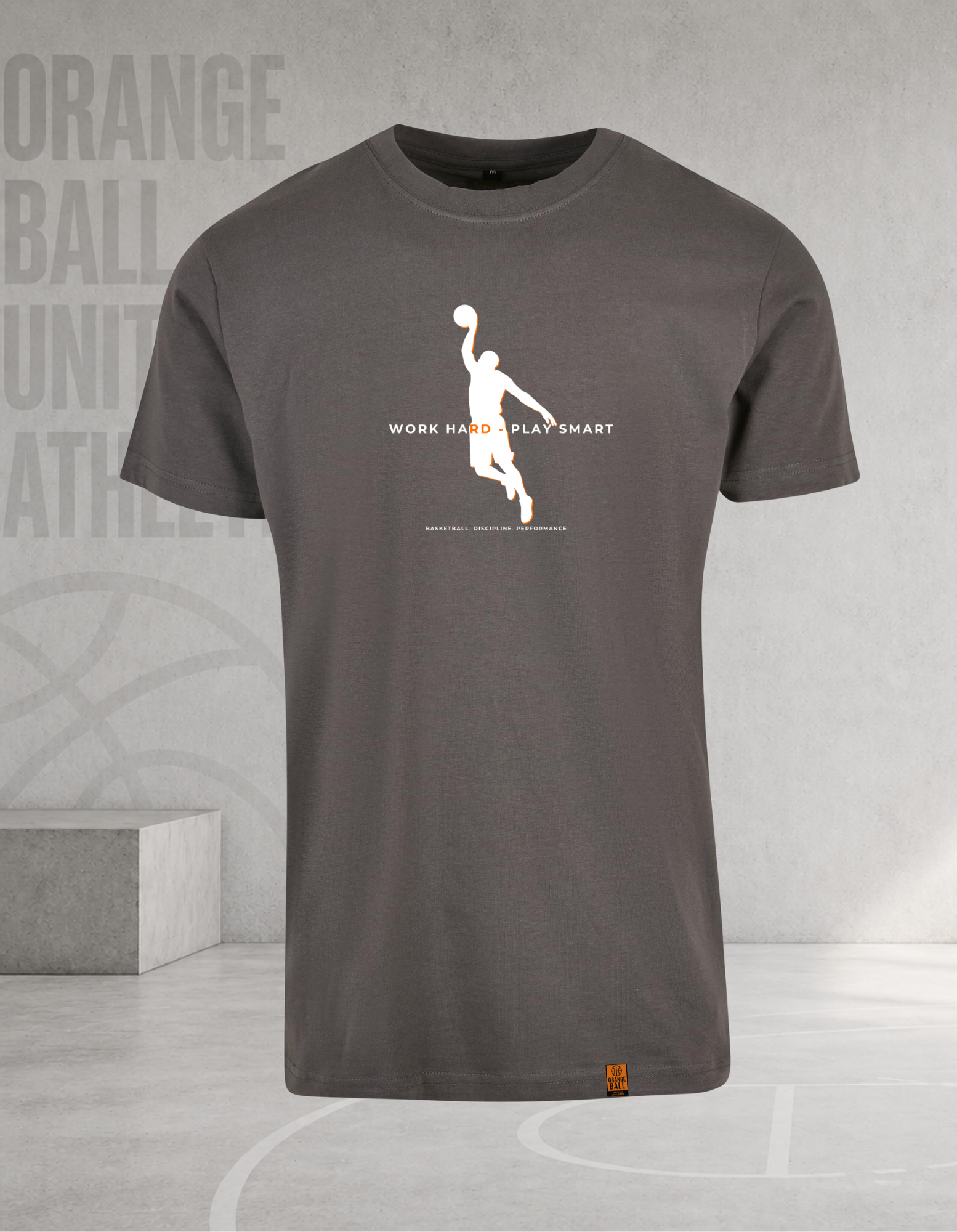 Men’s Basketball T-Shirt | Work Hard – Play Smart v.2