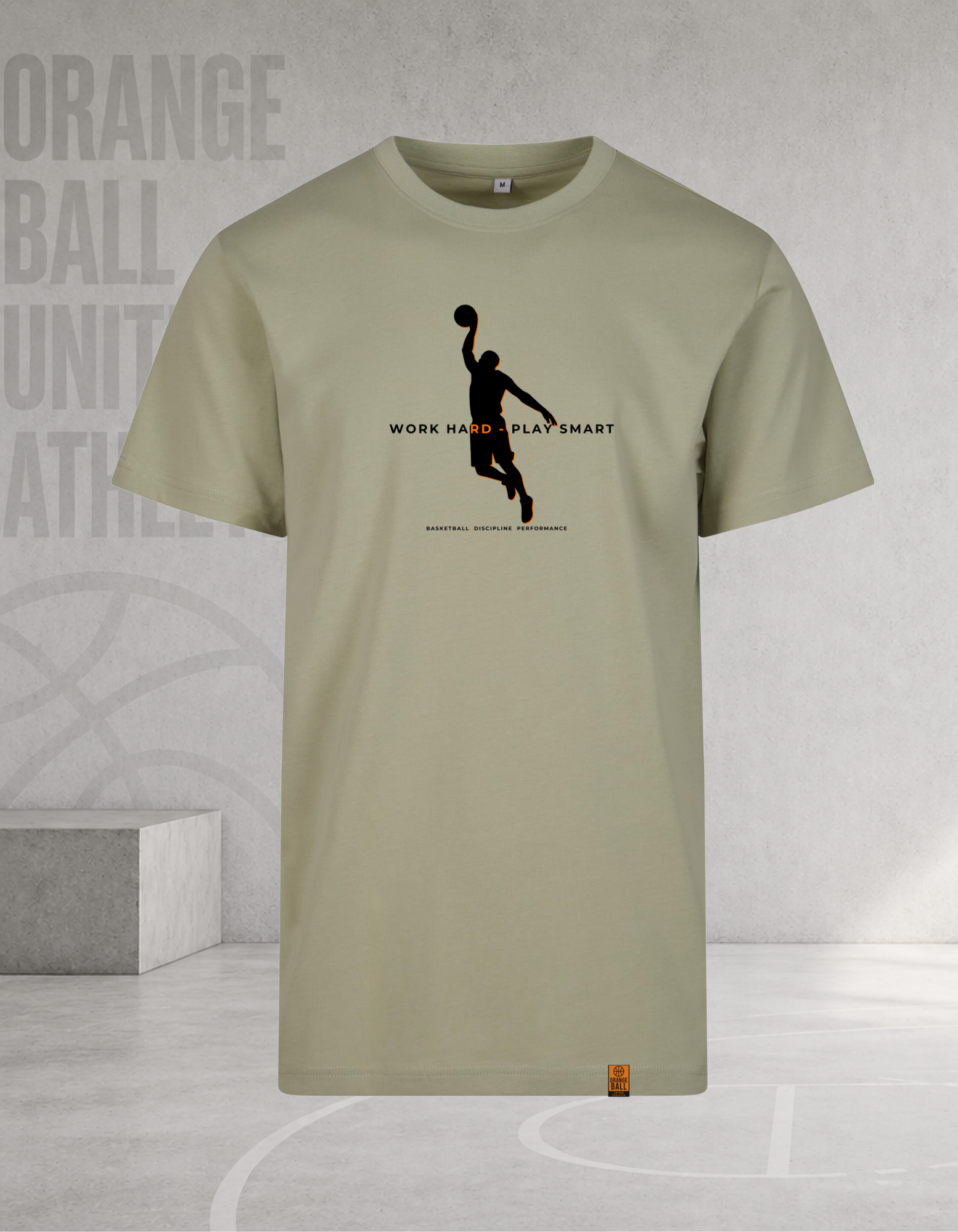 Men’s Basketball T-Shirt | Work Hard – Play Smart v.2