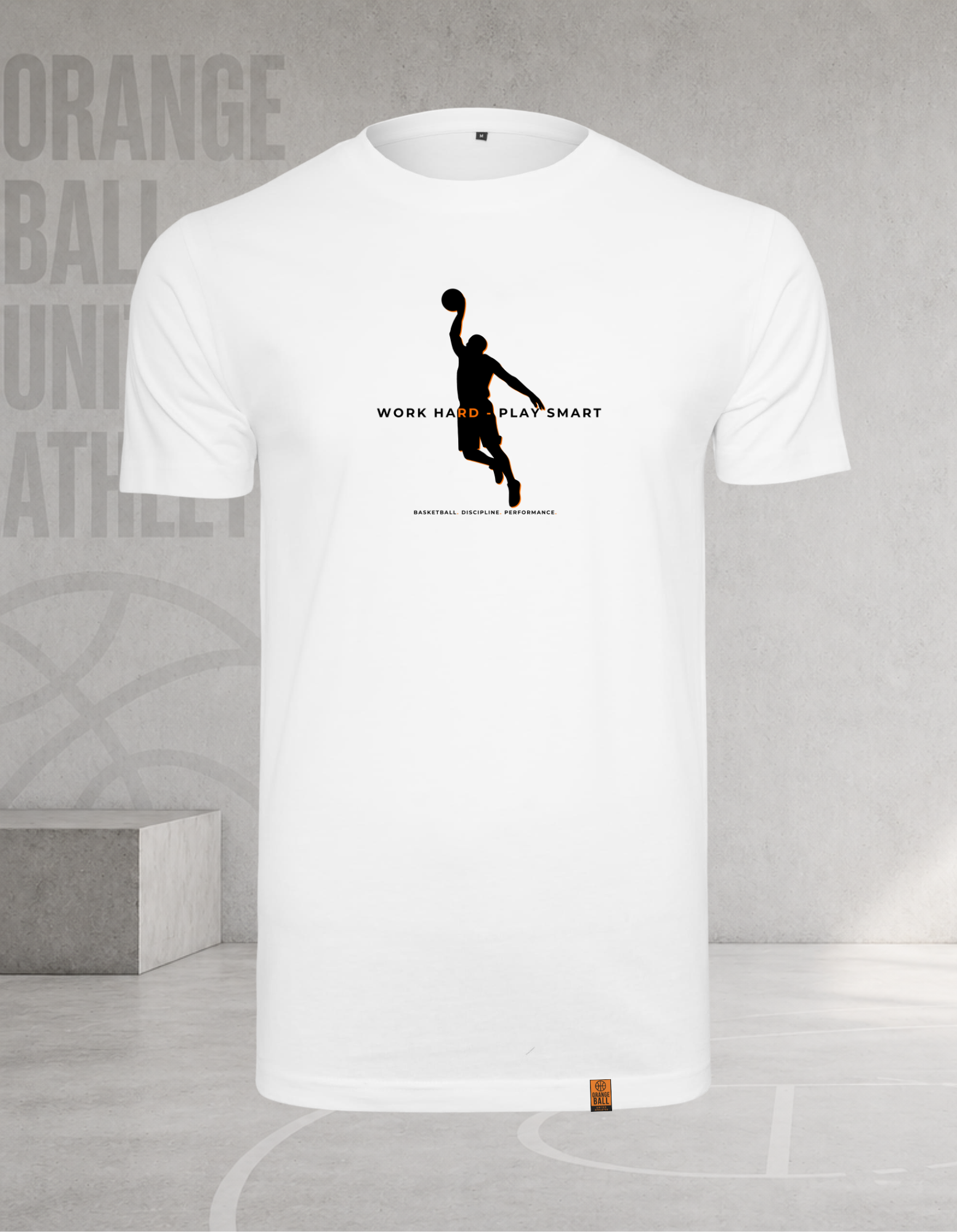 Men’s Basketball T-Shirt | Work Hard – Play Smart v.2