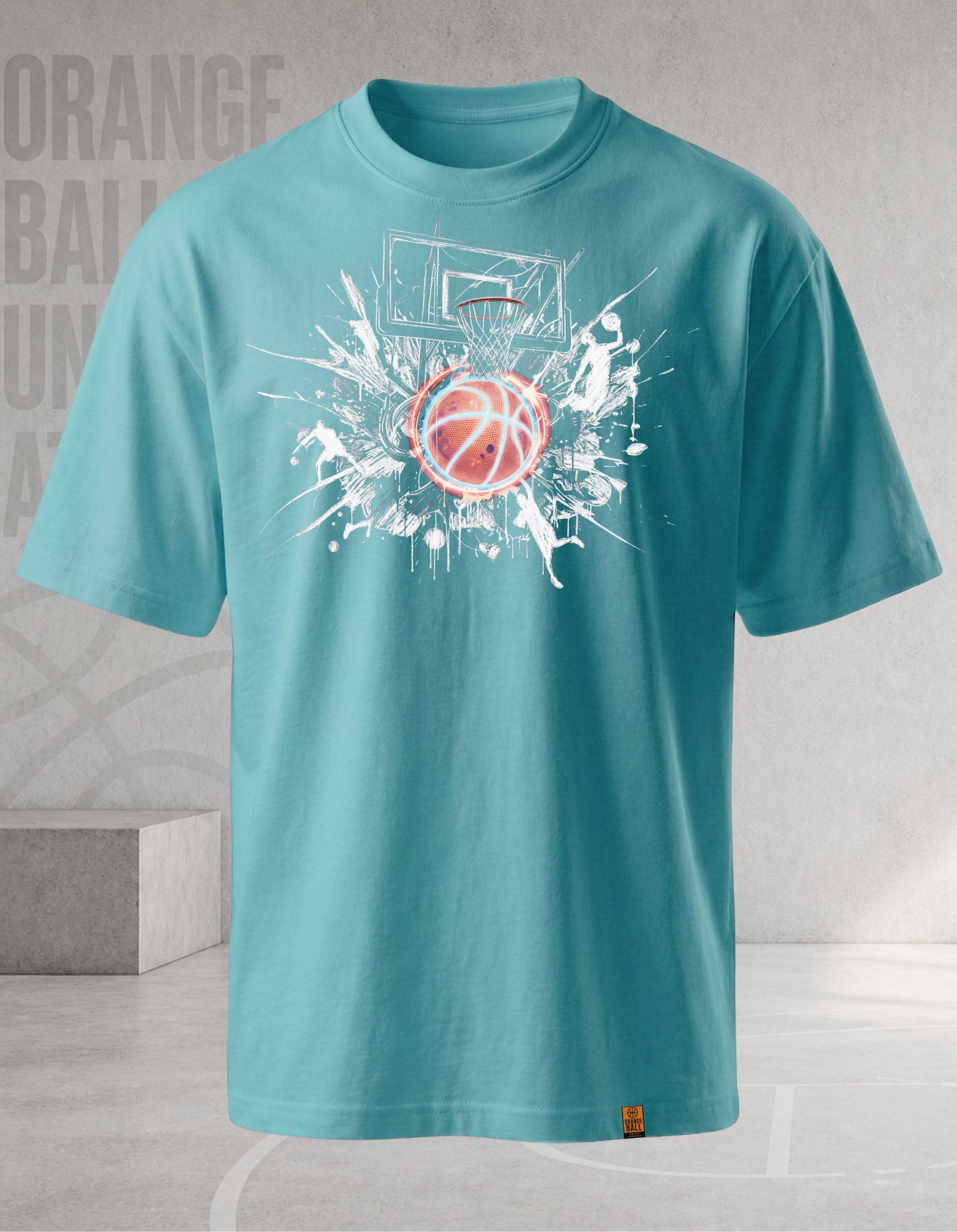 Men's Heavyweight Oversized Basketball T-Shirt | BigBoy | Splash
