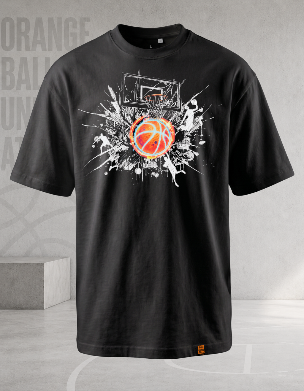Men's Heavyweight Oversized Basketball T-Shirt | BigBoy | Splash