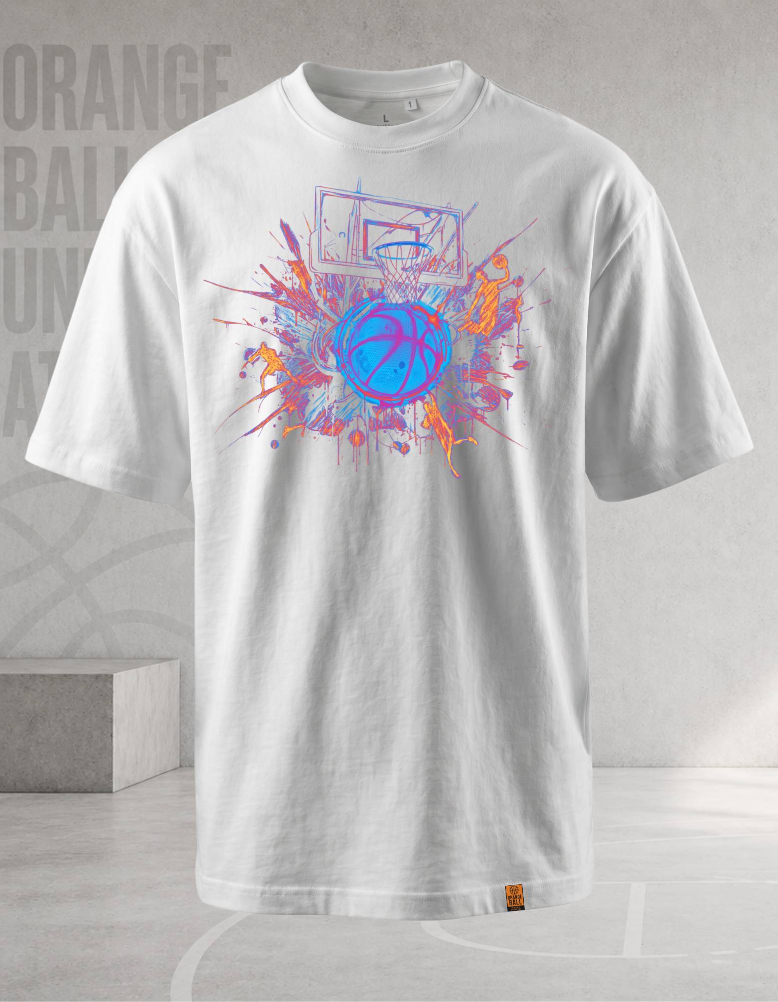 Men's Heavyweight Oversized Basketball T-Shirt | BigBoy | Splash