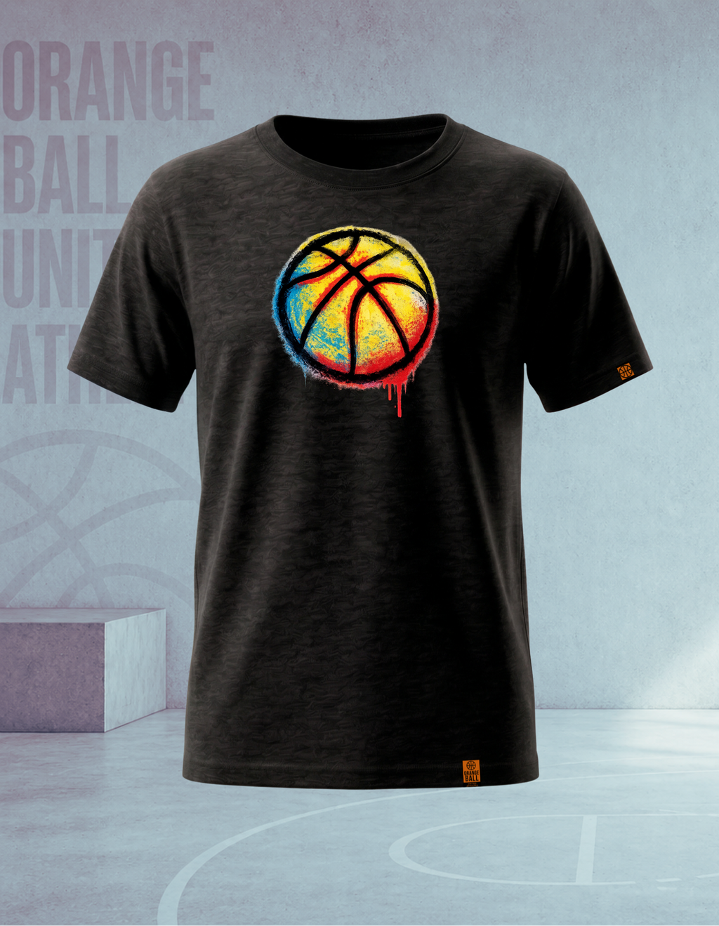 Youth Basketball T-Shirt | GraffitiBall v.1 | Kids Cotton Tee