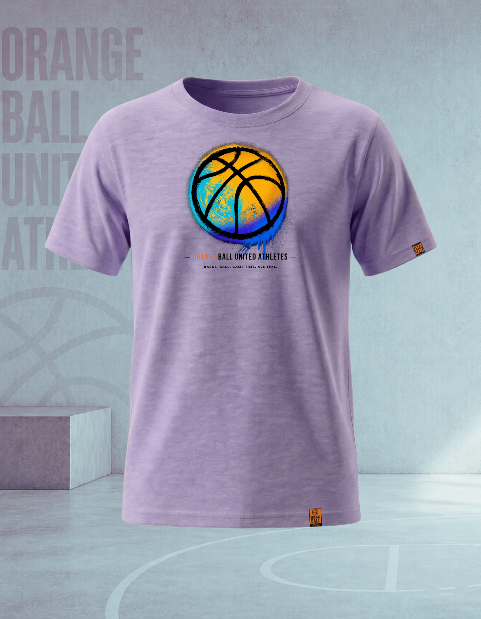 Kids Basketball T-Shirt | Extended Youth Fit | Graffiti Ball v.2
