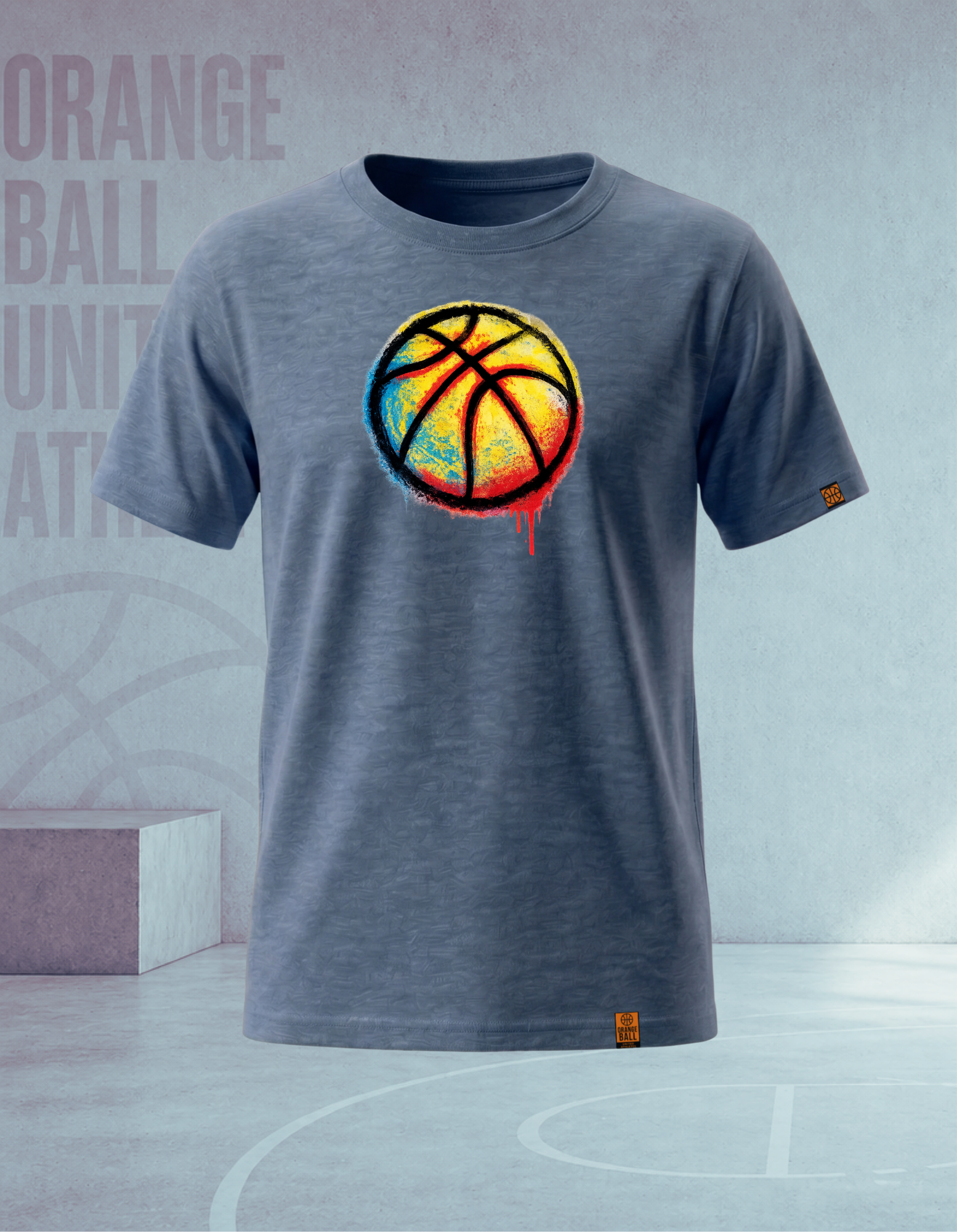 Youth Basketball T-Shirt | GraffitiBall v.1 | Kids Cotton Tee