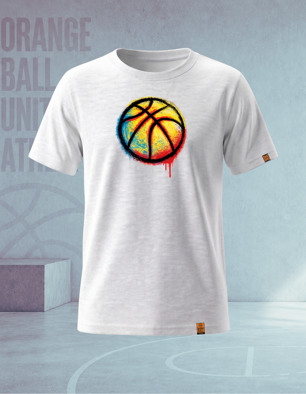 Youth Basketball T-Shirt | GraffitiBall v.1 | Kids Cotton Tee