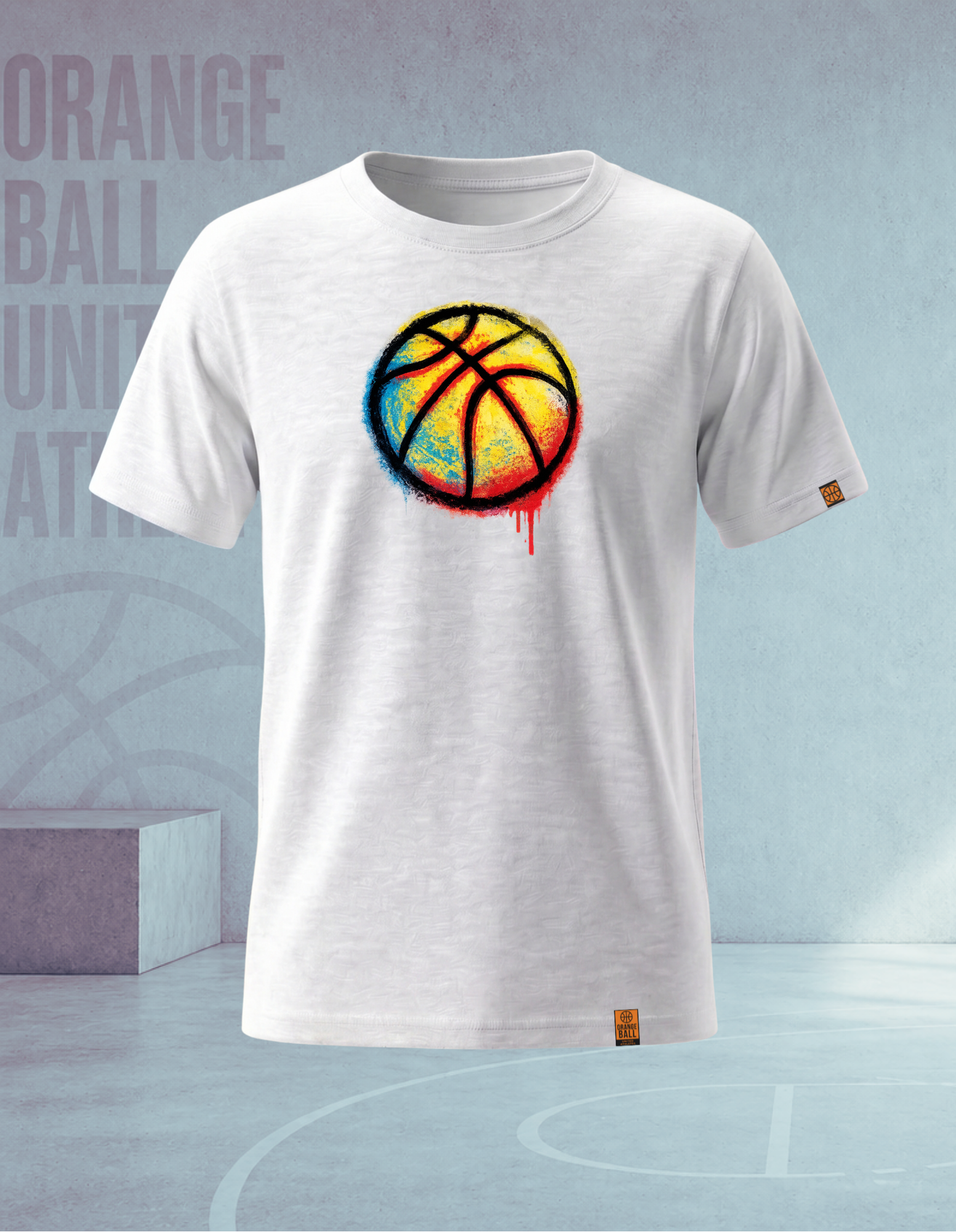 Youth Basketball T-Shirt | GraffitiBall v.1 | Kids Cotton Tee
