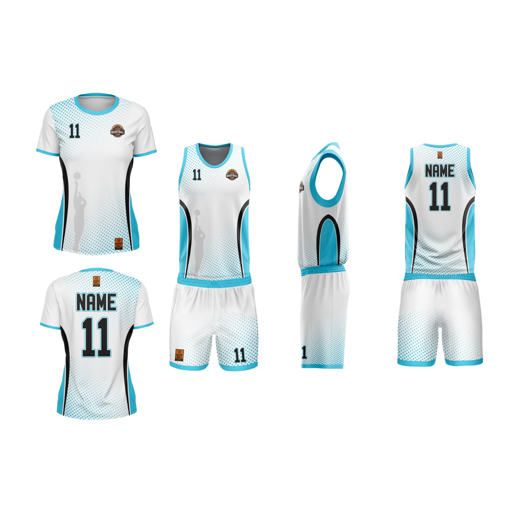 Women’s Basketball Teamwear Set | Game Uniform + Warm-Up Shirt | ClubLine