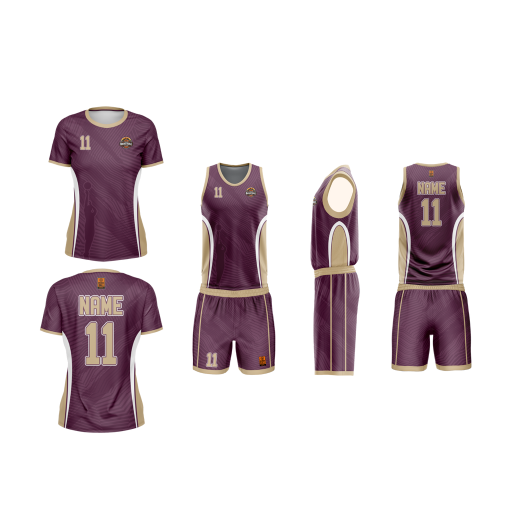 Women’s Basketball Teamwear Set | Game Uniform + Warm-Up Shirt | ClubLine