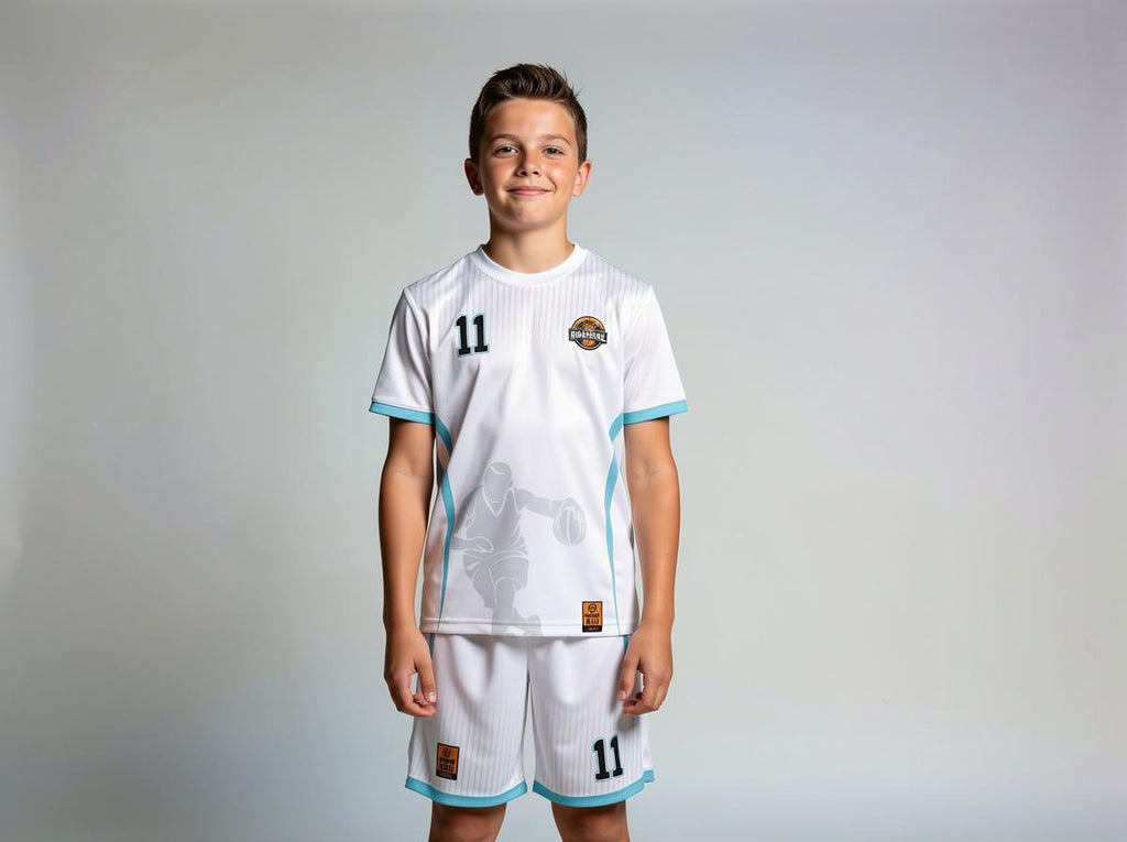 Youth Basketball Teamwear Set | Game Uniform + Warm-Up Shirt | ClubLine