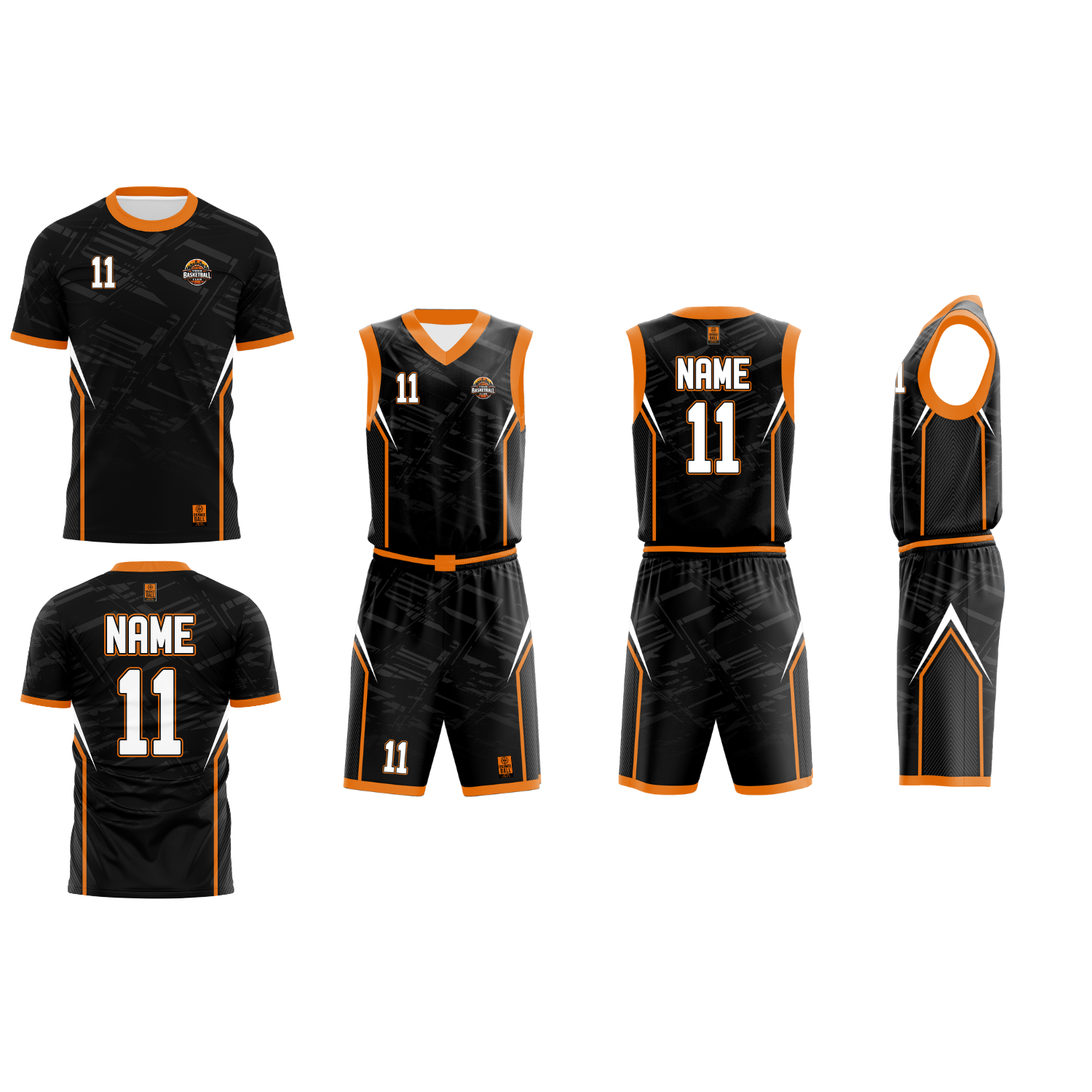 Men’s Basketball Teamwear Set | Game Uniform + Warm-Up Shirt | ClubLine