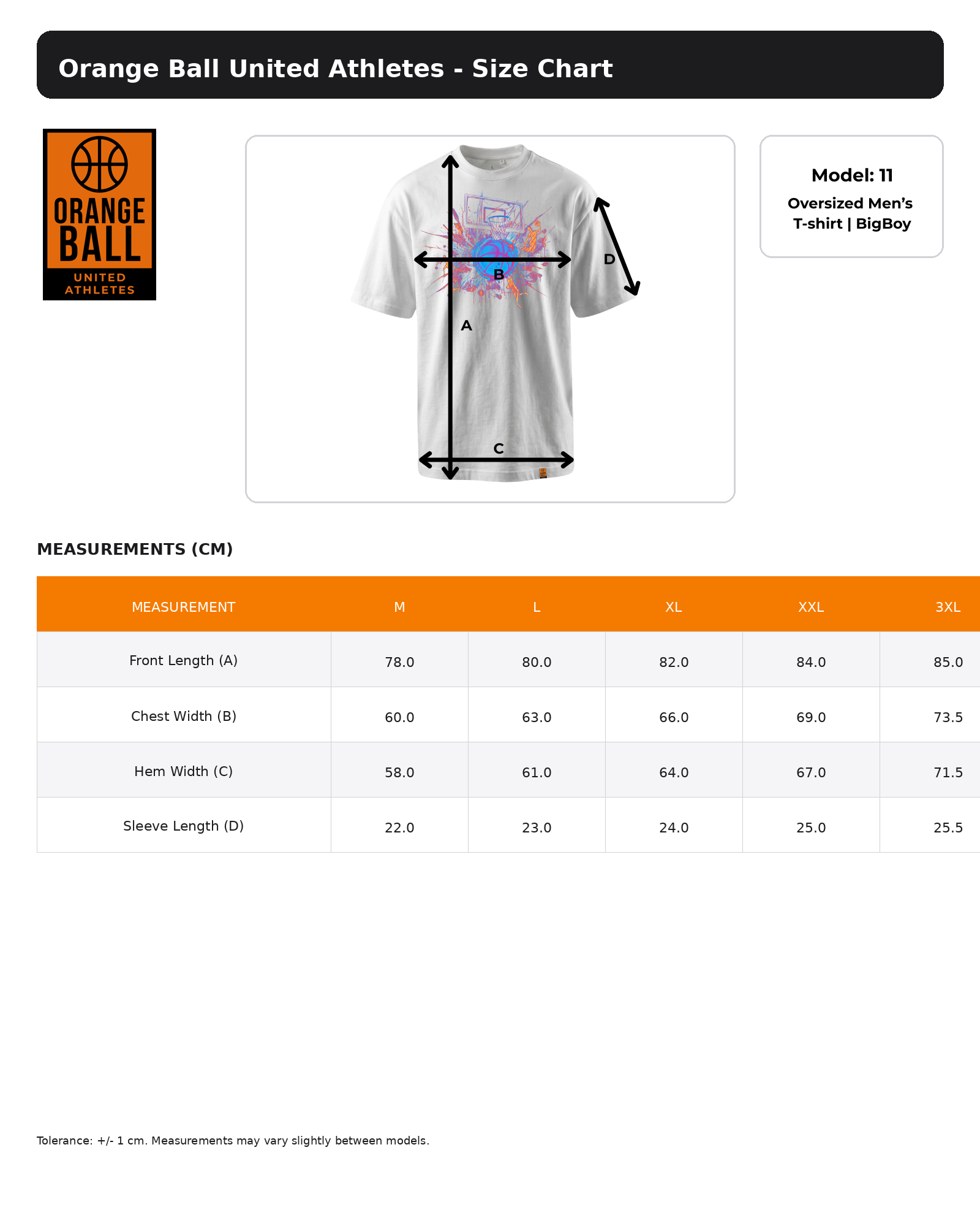 Men's Heavyweight Oversized Basketball T-Shirt | BigBoy | Splash